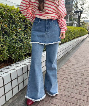 デニム モデル：155㎝ F着用