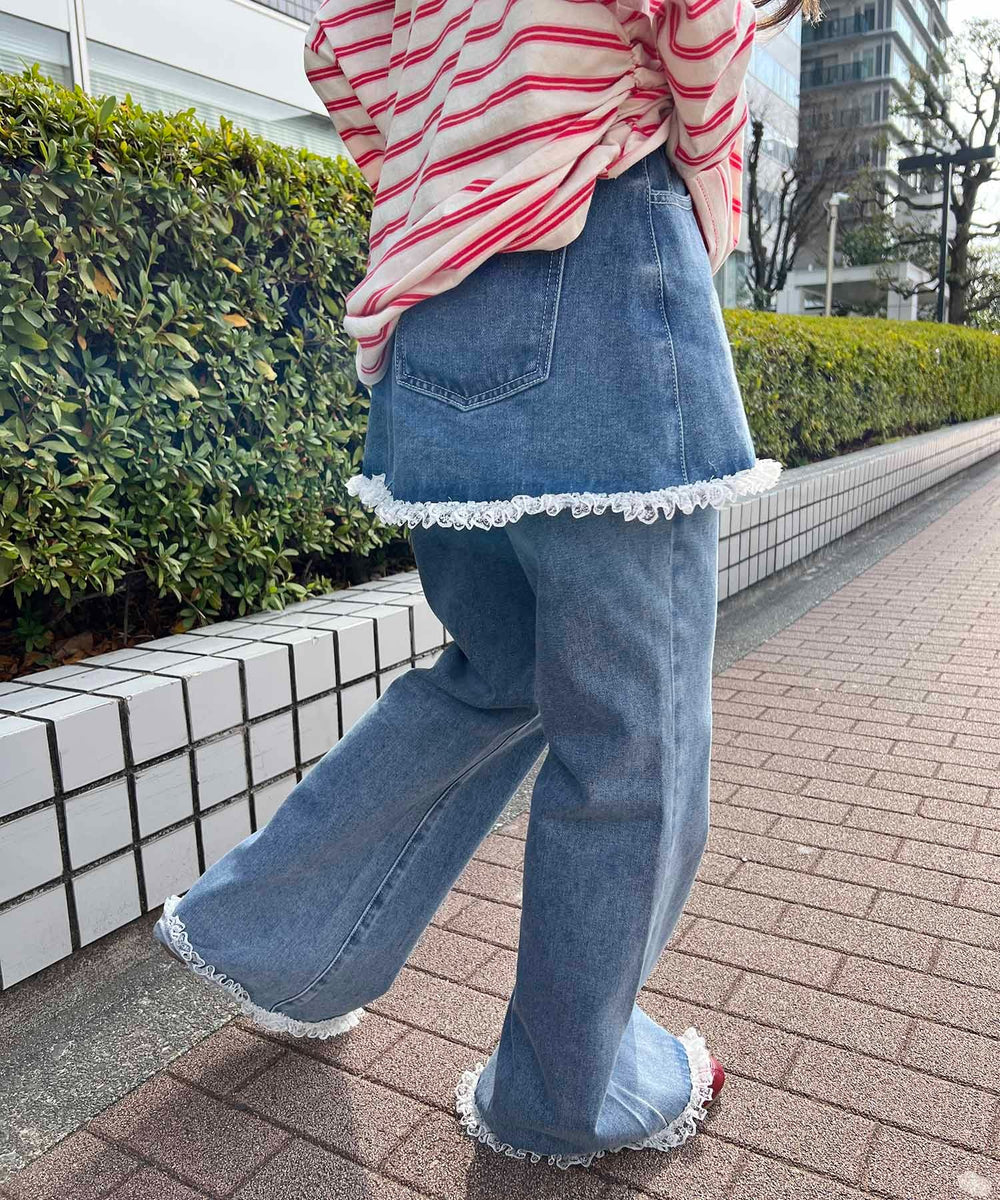 デニム モデル：155㎝ F着用