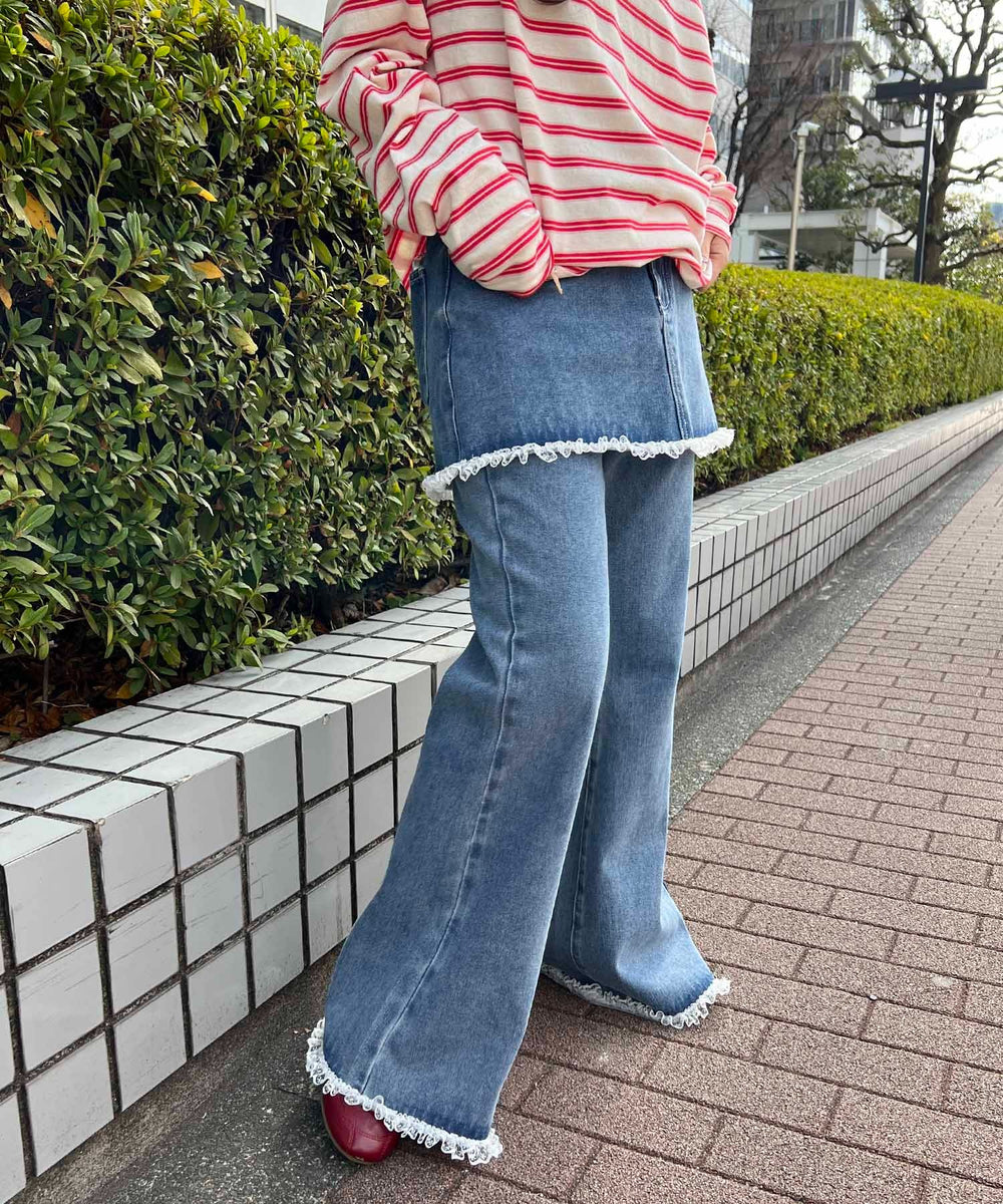 デニム モデル：155㎝ F着用