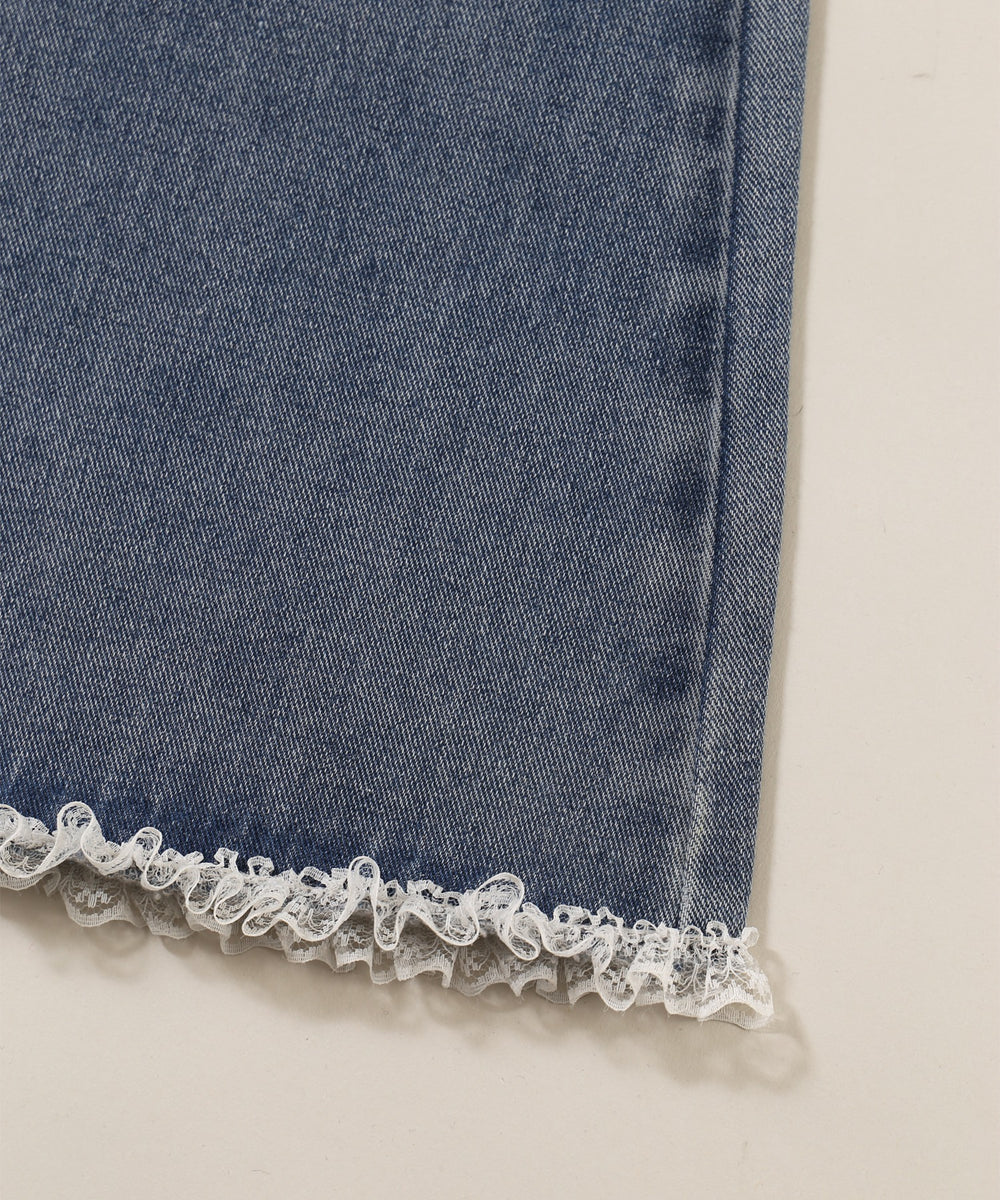 スカートドッキングデニム