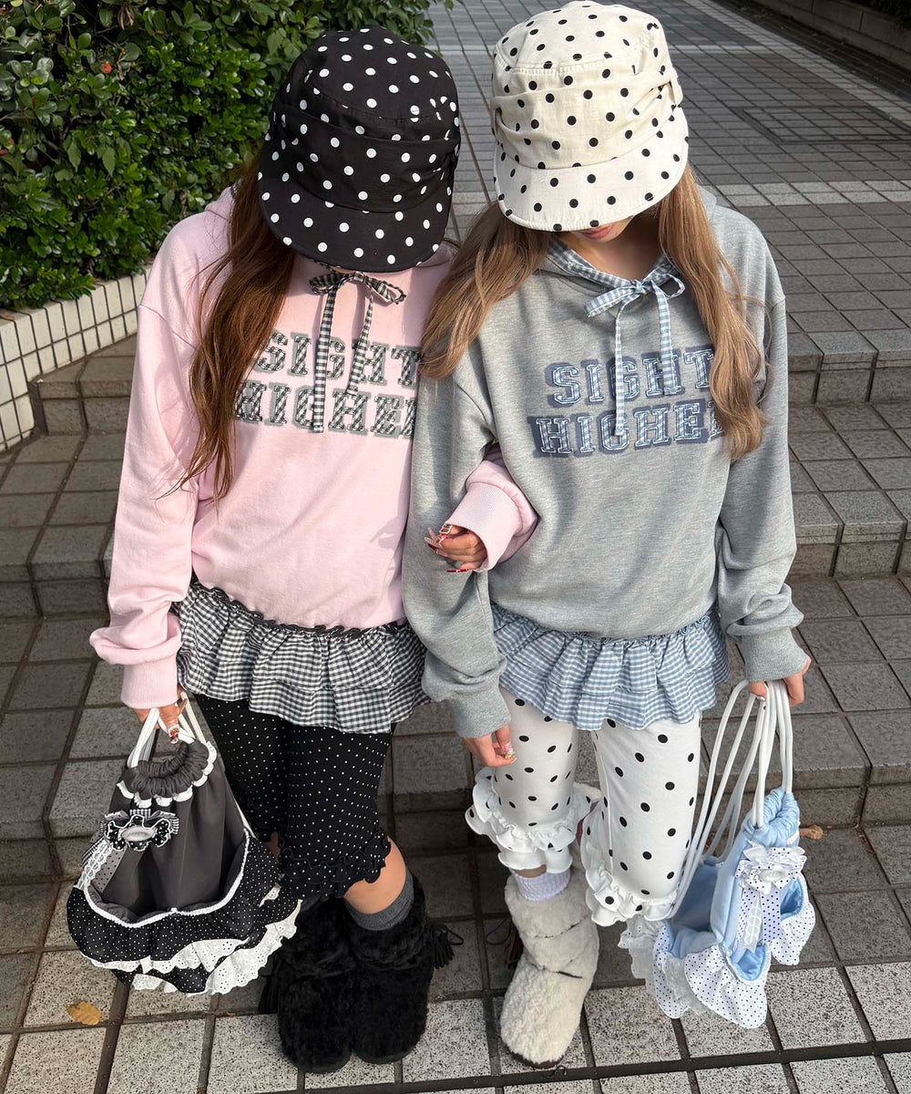 チェックロゴプルオーバー