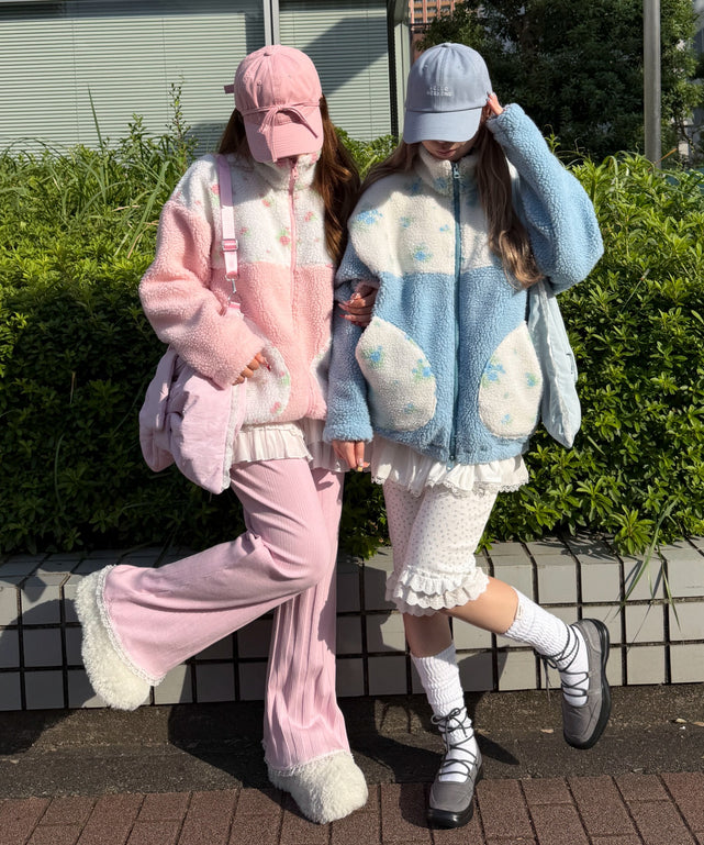 フラワーキリカエボアブルゾン