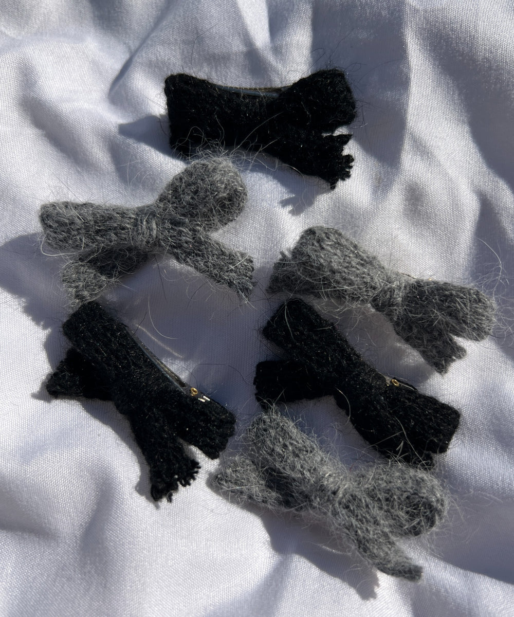 ニットリボンピン(3個セット)