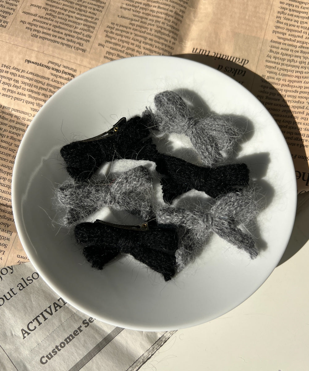 ニットリボンピン(3個セット)