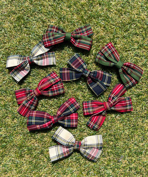 チェックリボンピン(2個セット)