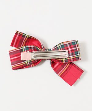 チェックリボンピン(2個セット)