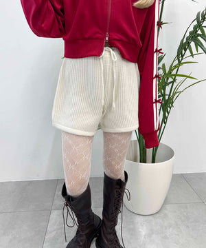 ニットショートパンツ