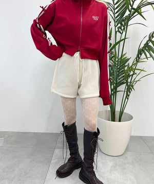 ニットショートパンツ