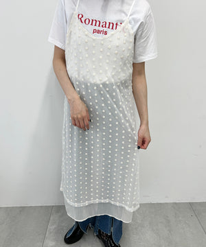レイヤードシアーキャミワンピース