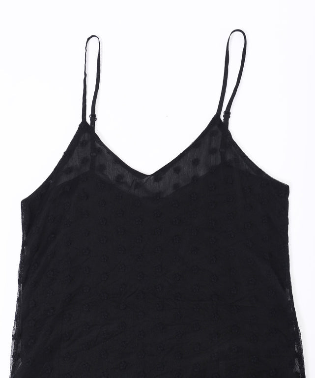 レイヤードシアーキャミワンピース