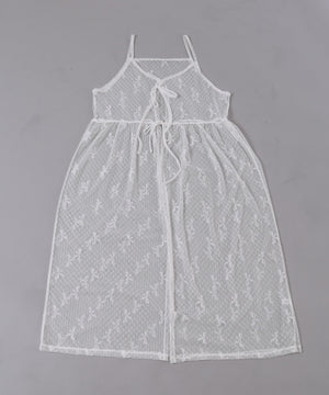 リボンシアーロングキャミワンピース