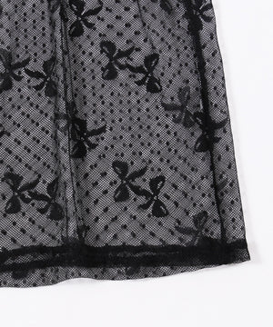 リボンシアーロングキャミワンピース