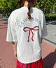 リボンプリントビッグTシャツ