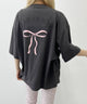 リボンプリントビッグTシャツ