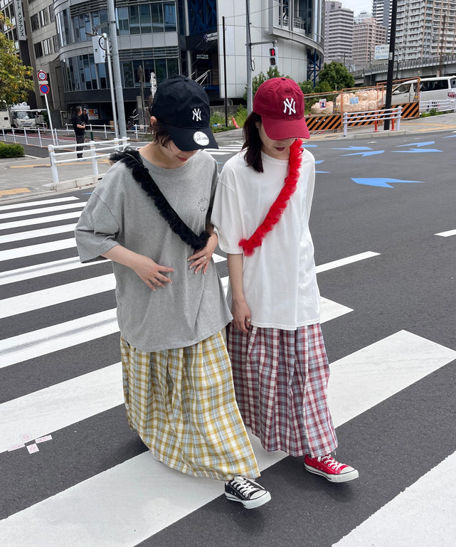 リボンプリントビッグTシャツ