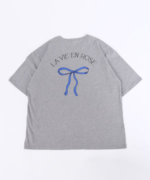 リボンプリントビッグTシャツ