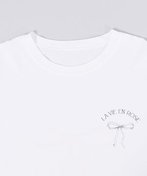 リボンプリントビッグTシャツ