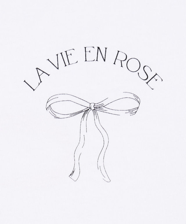 リボンプリントビッグTシャツ