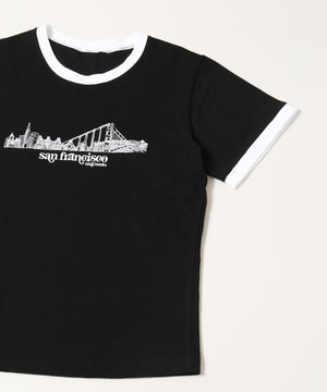 プリントリンガーTシャツ