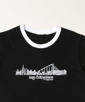 プリントリンガーTシャツ