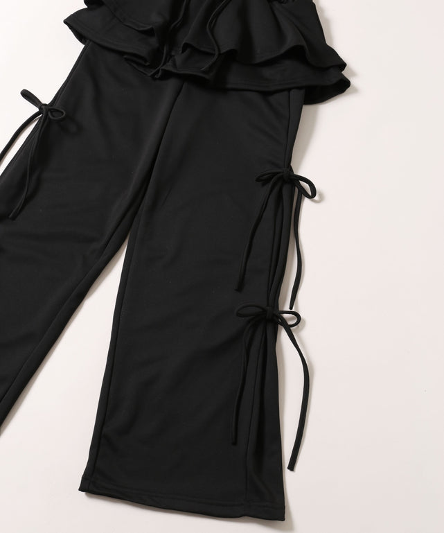 スカートレイヤードスウェットパンツ