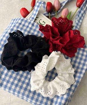 コットンレースシュシュ