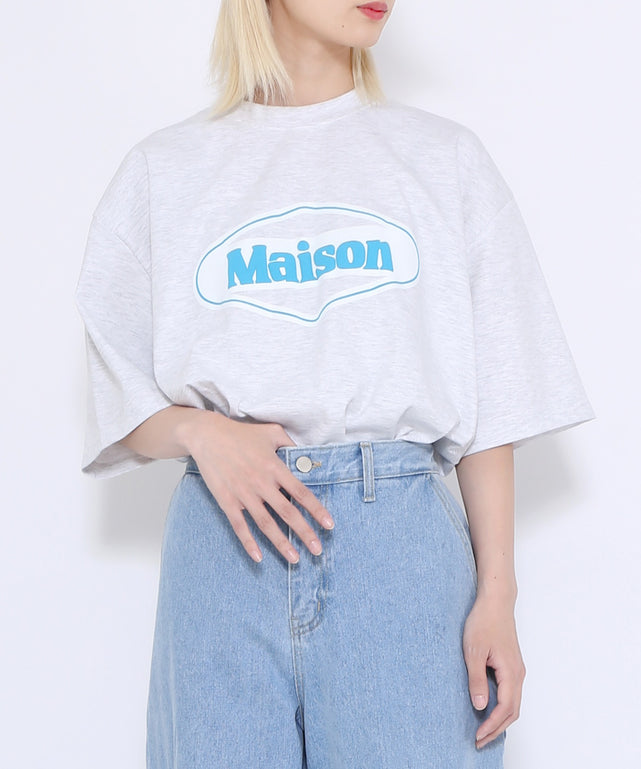 Maison Tシャツ/グリーン モデル：165cm FREE着用
