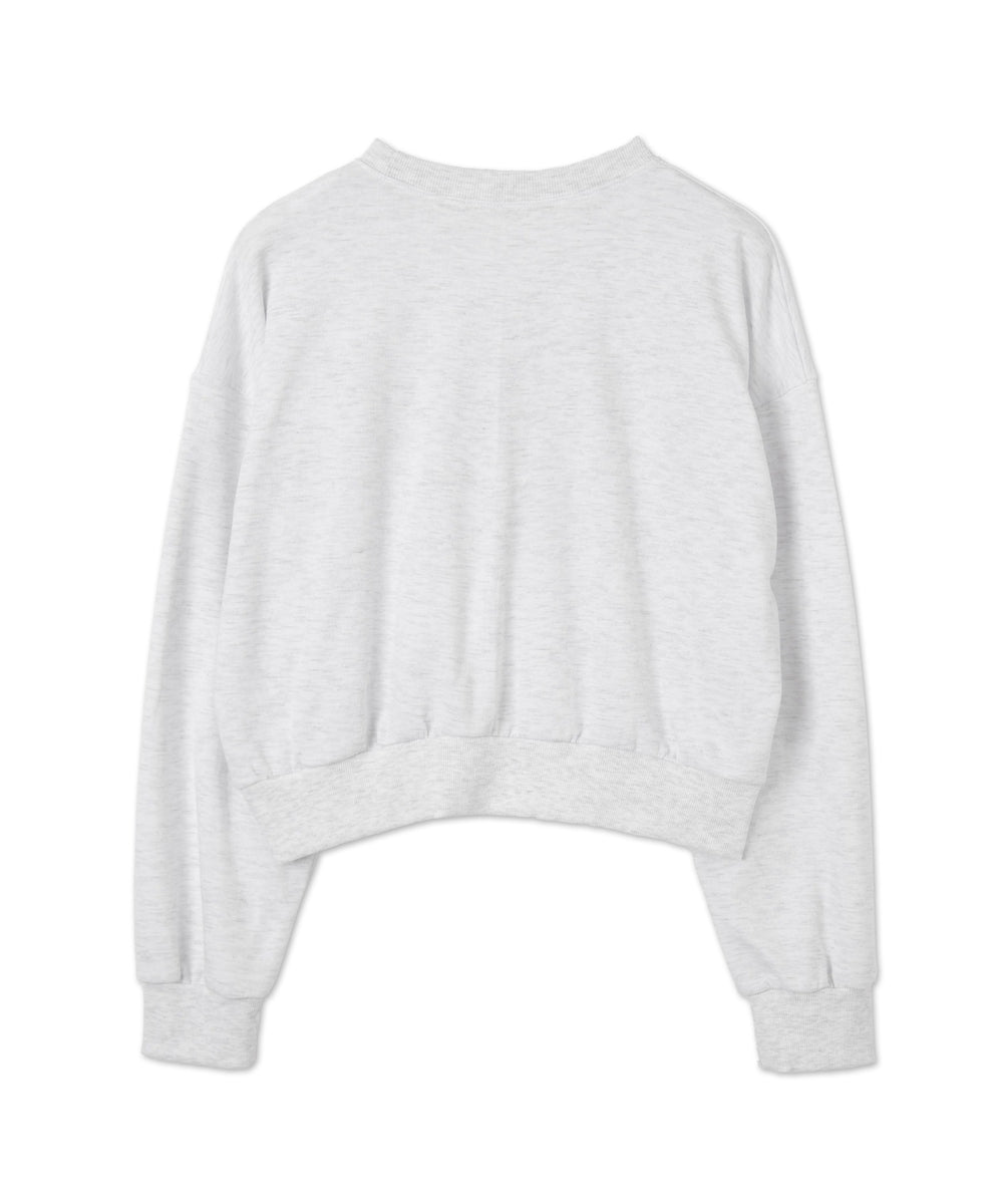 カレッジロゴクロップドスウェット