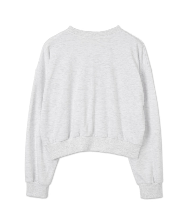 カレッジロゴクロップドスウェット