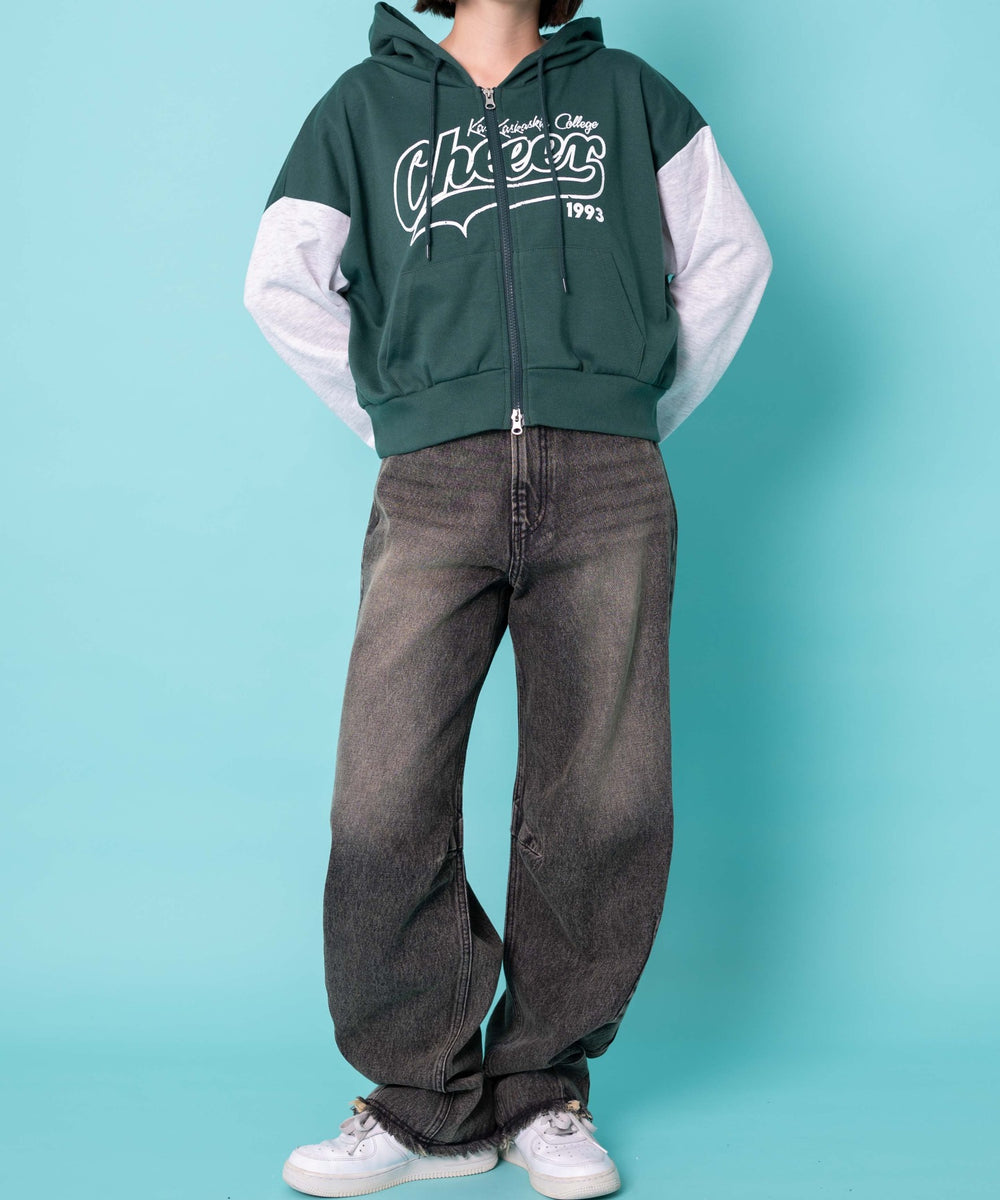 グリーン　モデル:155cm F着用