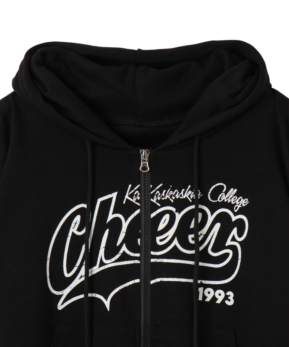 チアロゴWジップパーカー