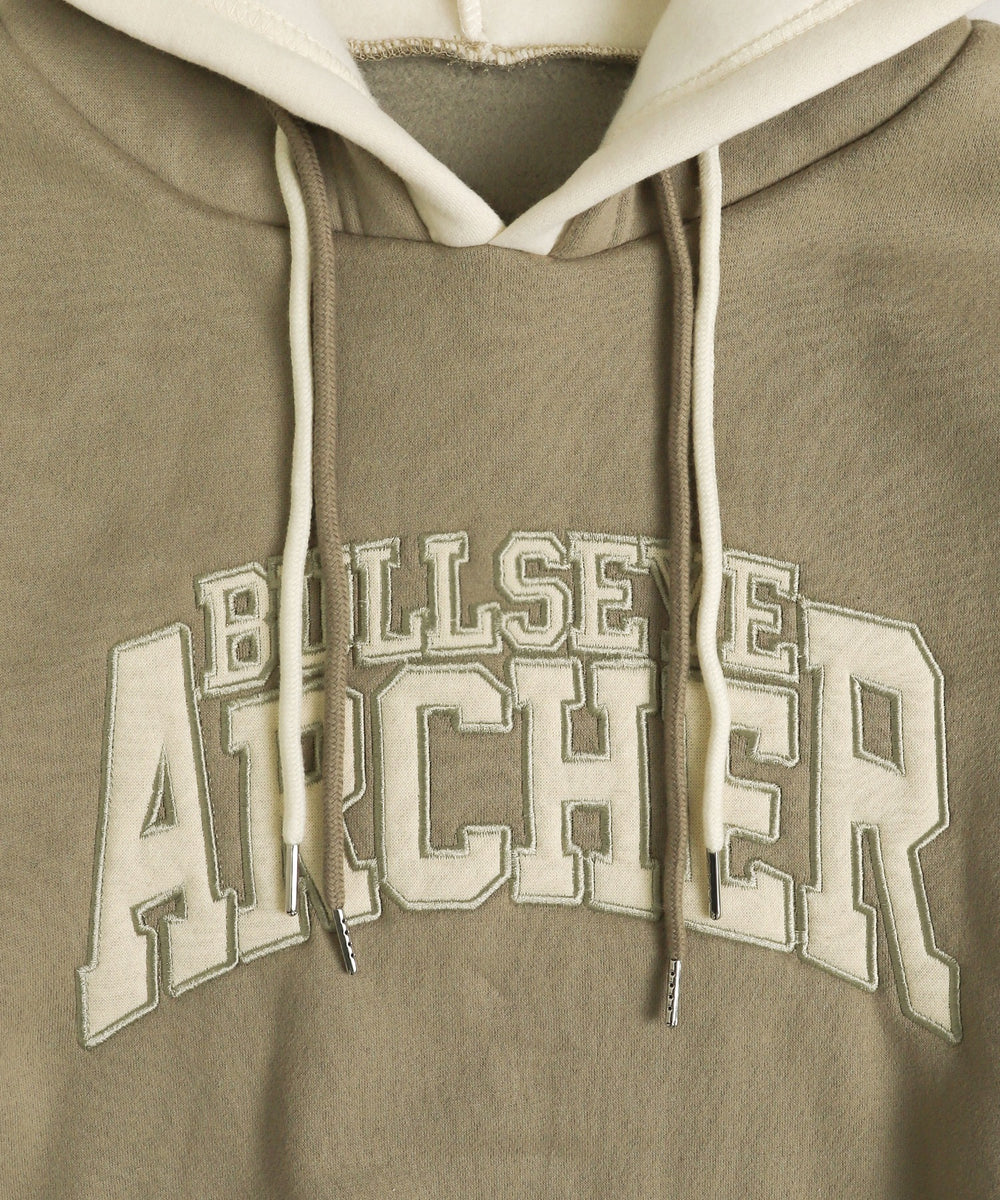 ダブルフードロゴビッグパーカー