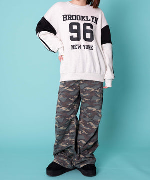 杢グレー　モデル:155cm F着用