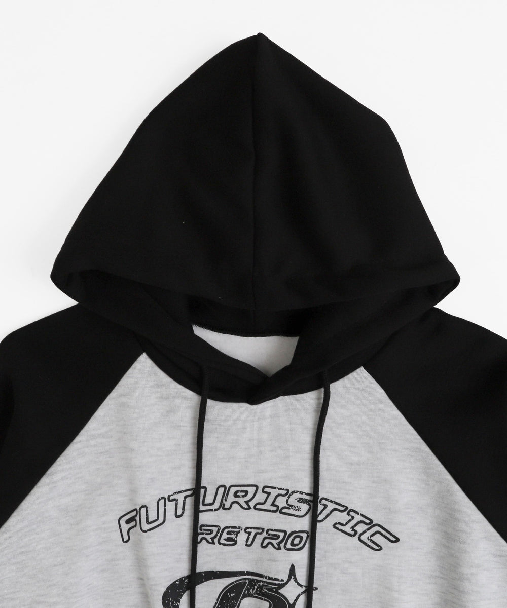 クロップドラグランパーカー