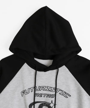 クロップドラグランパーカー