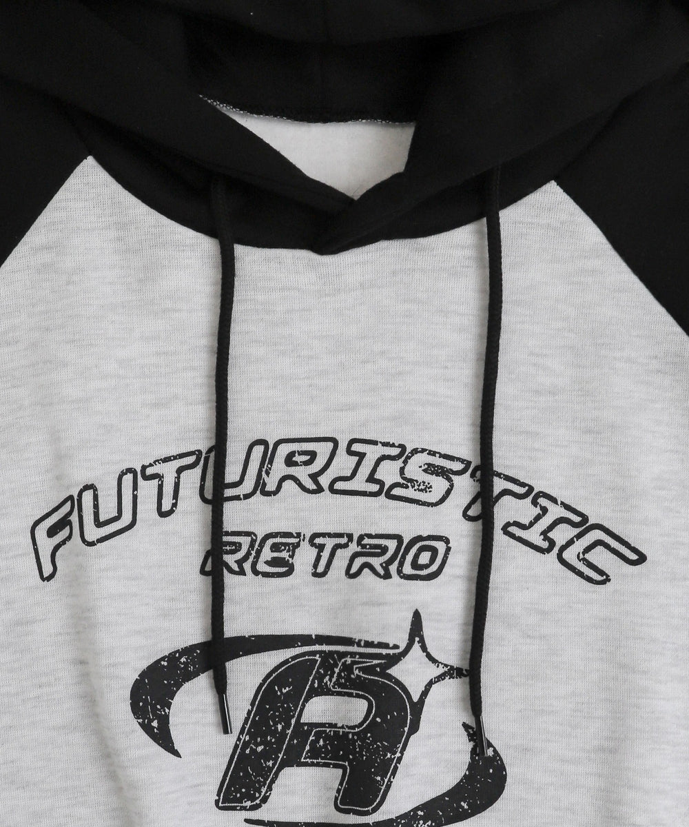 クロップドラグランパーカー