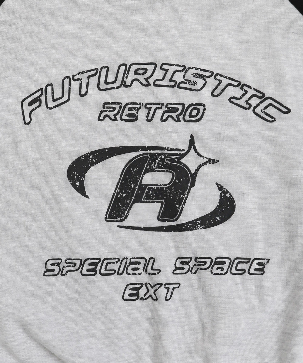 クロップドラグランパーカー