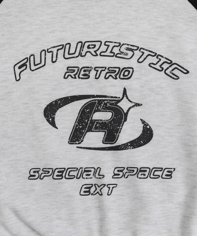 クロップドラグランパーカー