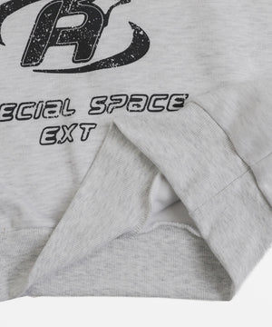 クロップドラグランパーカー