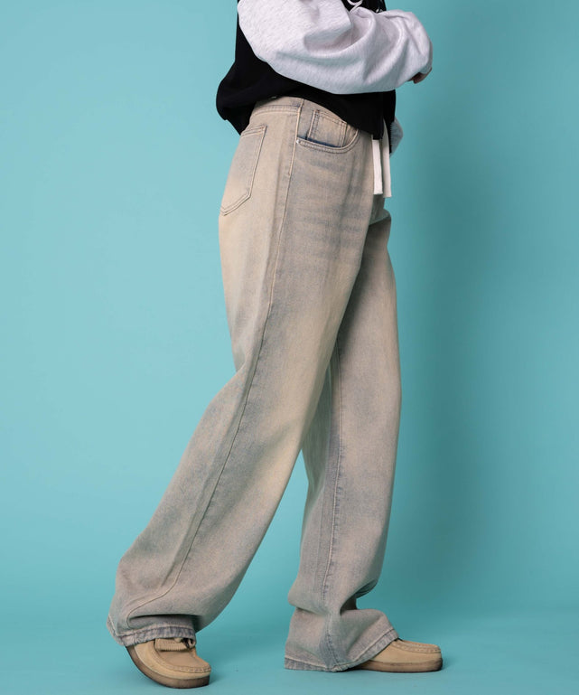 デニム淡　モデル:155cm M着用