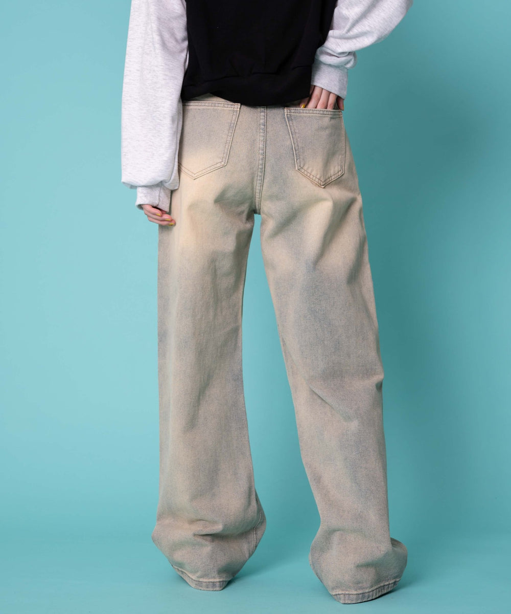 デニム淡　モデル:155cm M着用