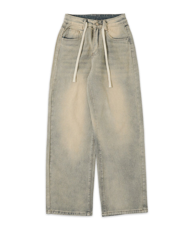 ドロストコードデニムパンツ