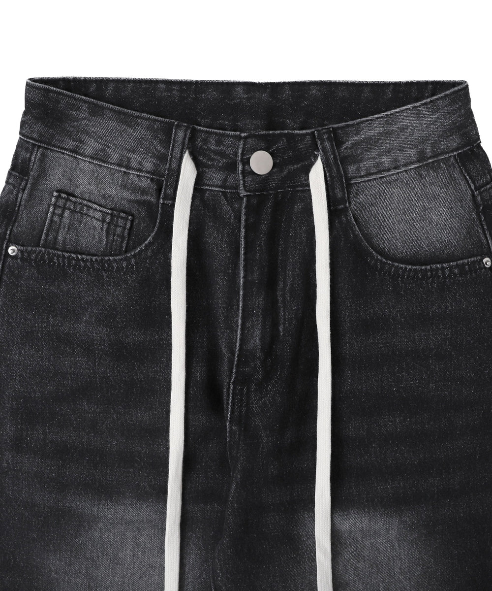 ドロストコードデニムパンツ