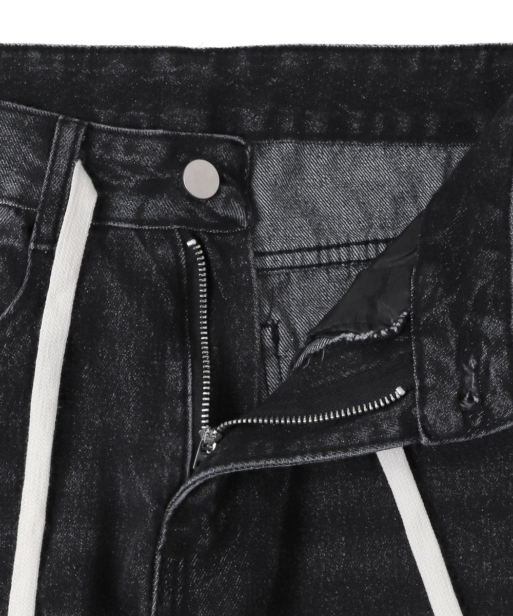 ドロストコードデニムパンツ