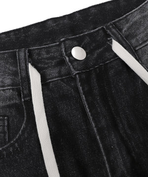 ドロストコードデニムパンツ