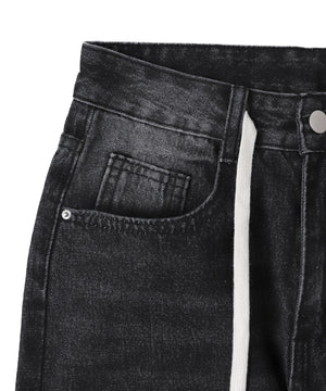 ドロストコードデニムパンツ