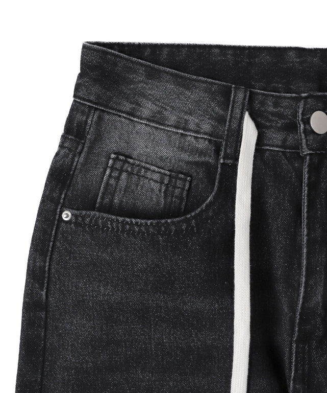 ドロストコードデニムパンツ