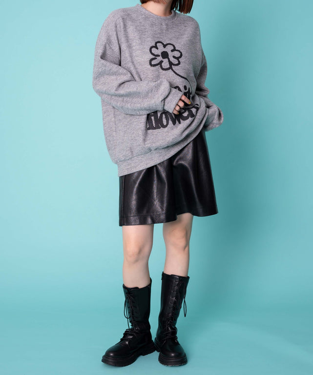 杢グレー　モデル:155cm F着用