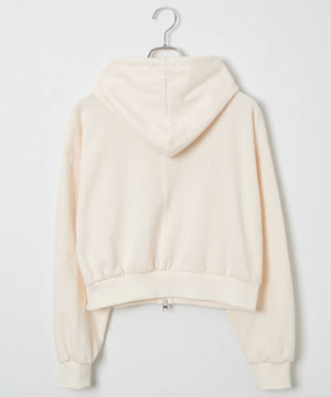 ロゴショートジップパーカー