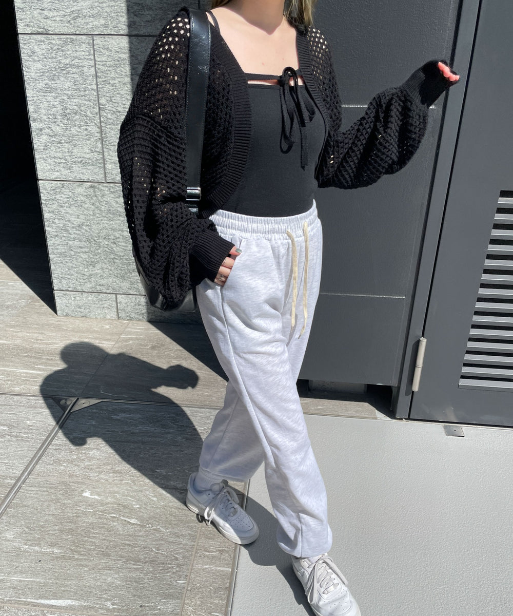 杢グレー　モデル:155cm F着用